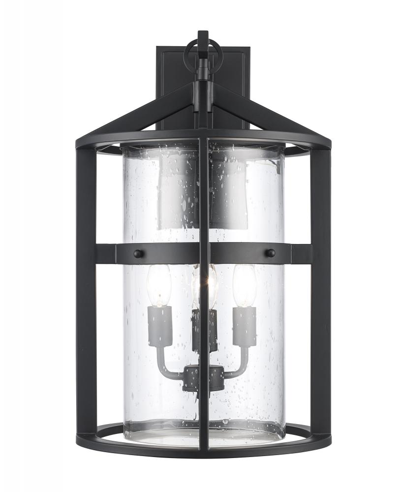 3LT MDRN RUSTIC WALL LANTERN L